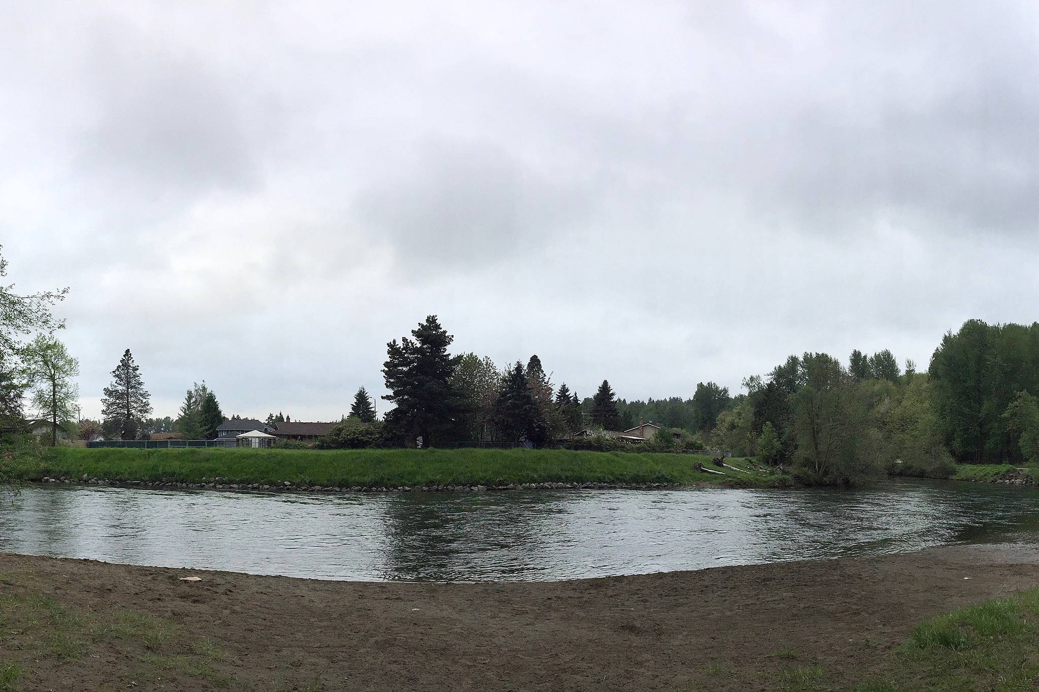 Community park along the river