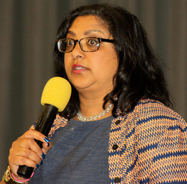 State Sen. Mona Das at the June 20 Kent Chamber of Commerce luncheon. STEVE HUNTER, Kent Reporter