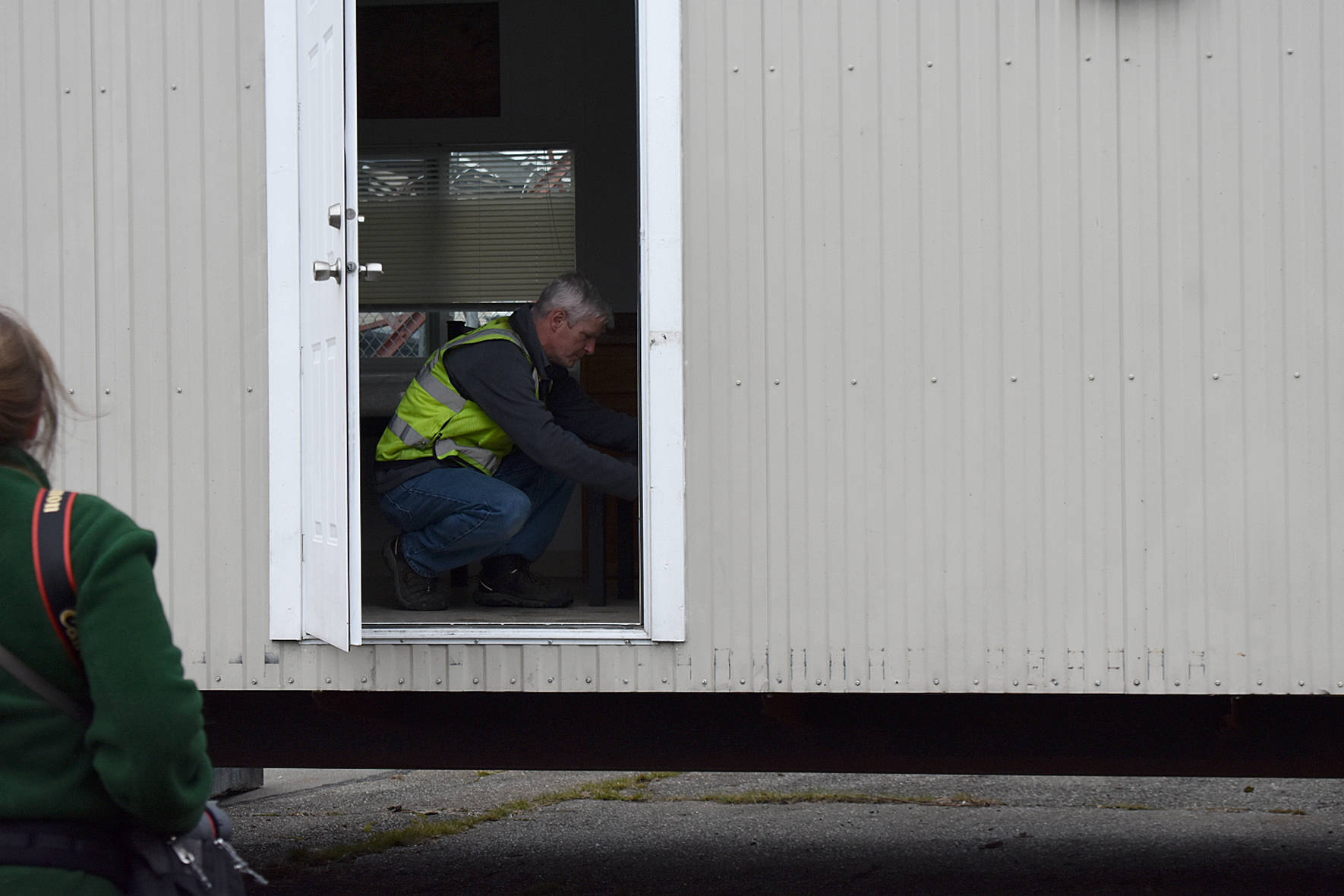 A preview of a modular unit being used to house King County residents under quarantine for COVID-19, coronavirus. The units will be on a county-onward parcel in White Center, where an old office building is planned to be demolished to make space. Haley Ausbun, File Photo