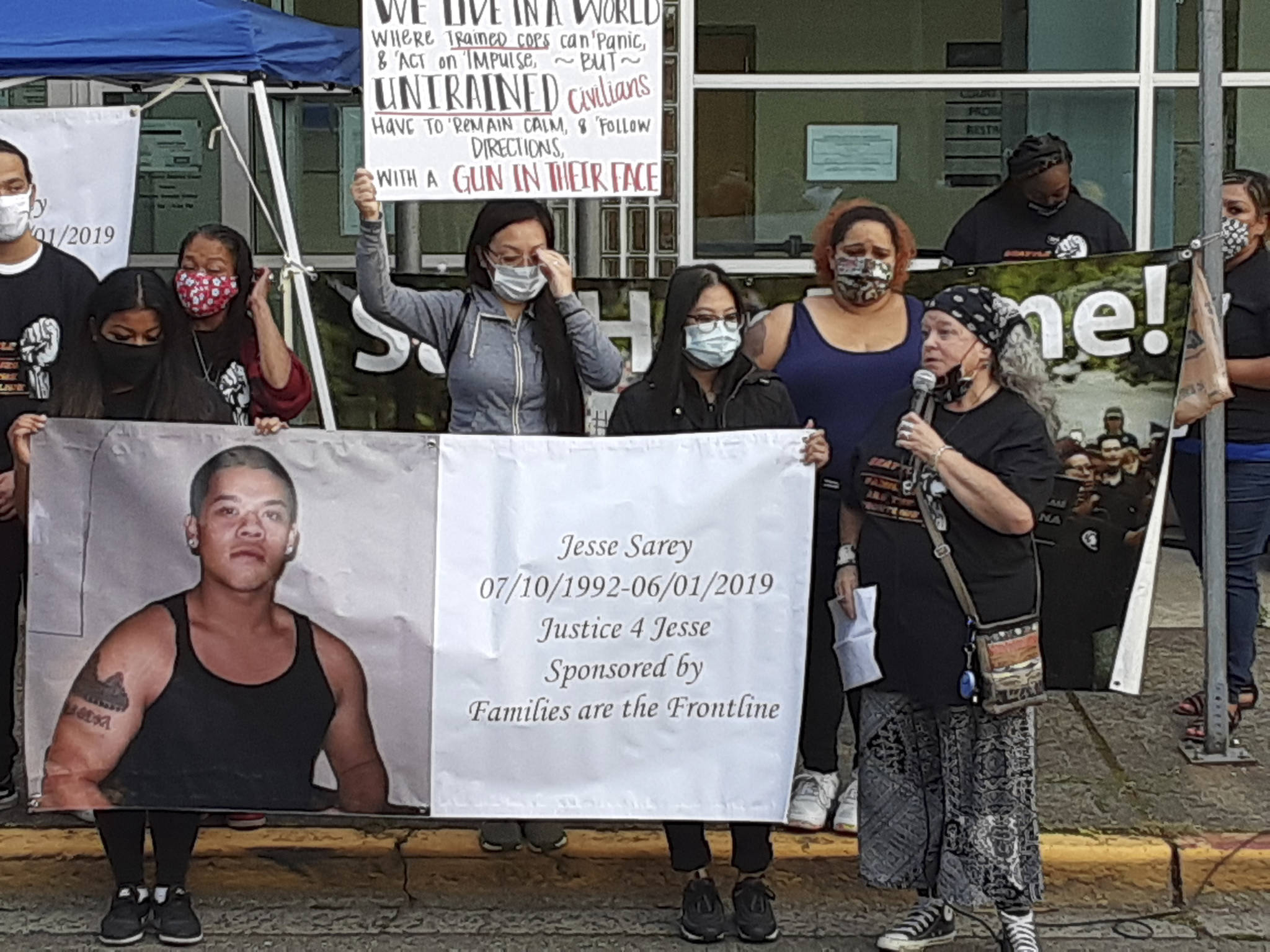 Protesters of fatal police shootings rally at Auburn Justice Center