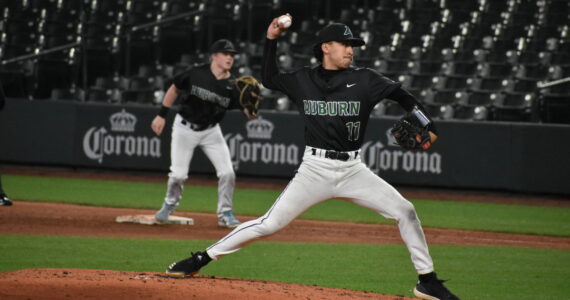 Freddy Frias delivers a fastball at T-Mobile Park against Ballard. File photo