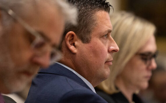 Jeffrey Nelson at his trial May 16. (Photo by Ken Lambert / The Seattle Times / Pool)