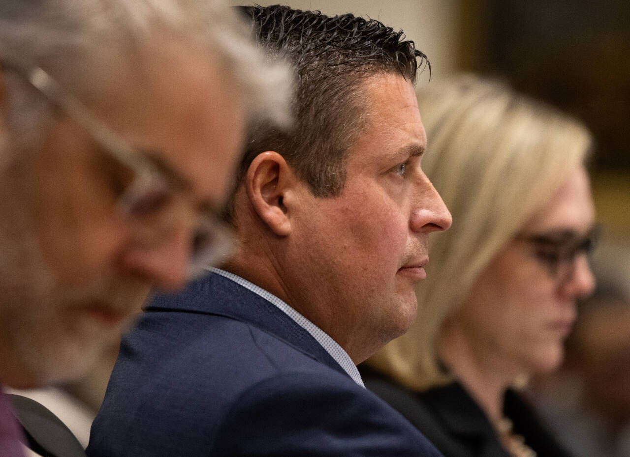 Jeffrey Nelson at his trial May 16. (Photo by Ken Lambert / The Seattle Times / Pool)