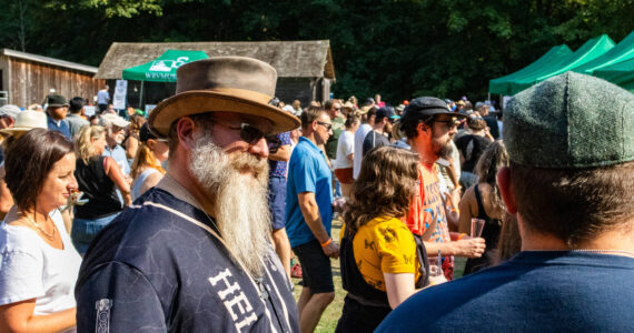 Celebrants gathered last year at the Mary Olson Farm on Green River Road for suds, music and a great time. Photo courtesy White River Valley Museum