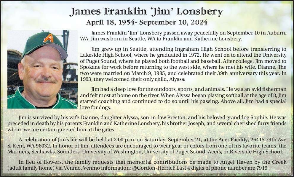 James Franklin 'Jim' Lonsbery | Obituary