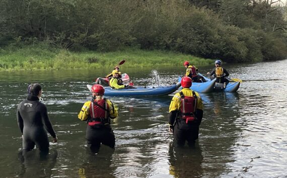 Swimmers, kayaks, and a Guardian One helicopter were unable to rescue Juan Martinez from drowning on Sept. 21. Image courtesy Puget Sound Fire