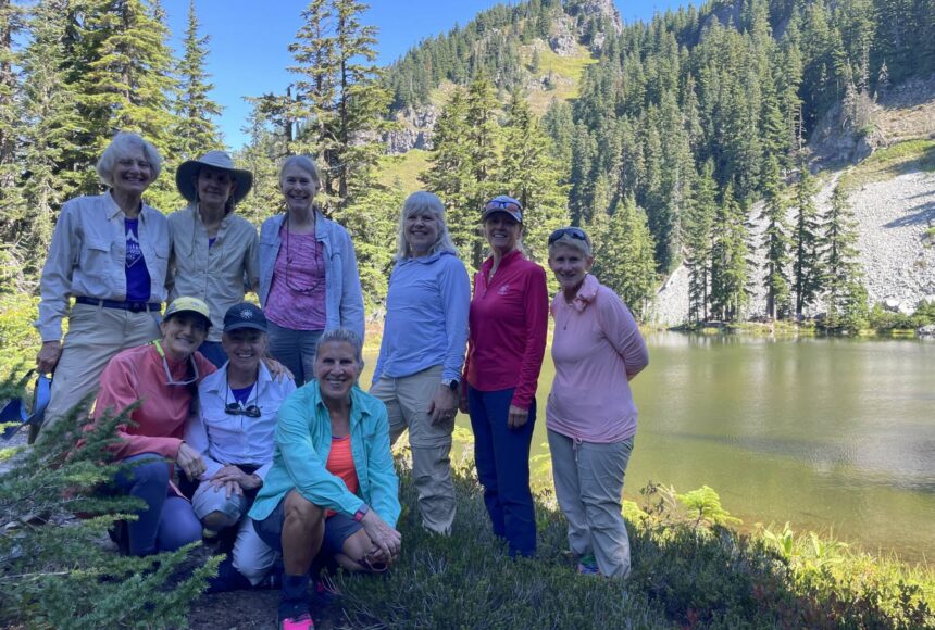 <p>Team Survivor Northwest hike to Twin Lakes in the Mt. Baker-Snoqualmie National Forest. Courtesy photo.</p>