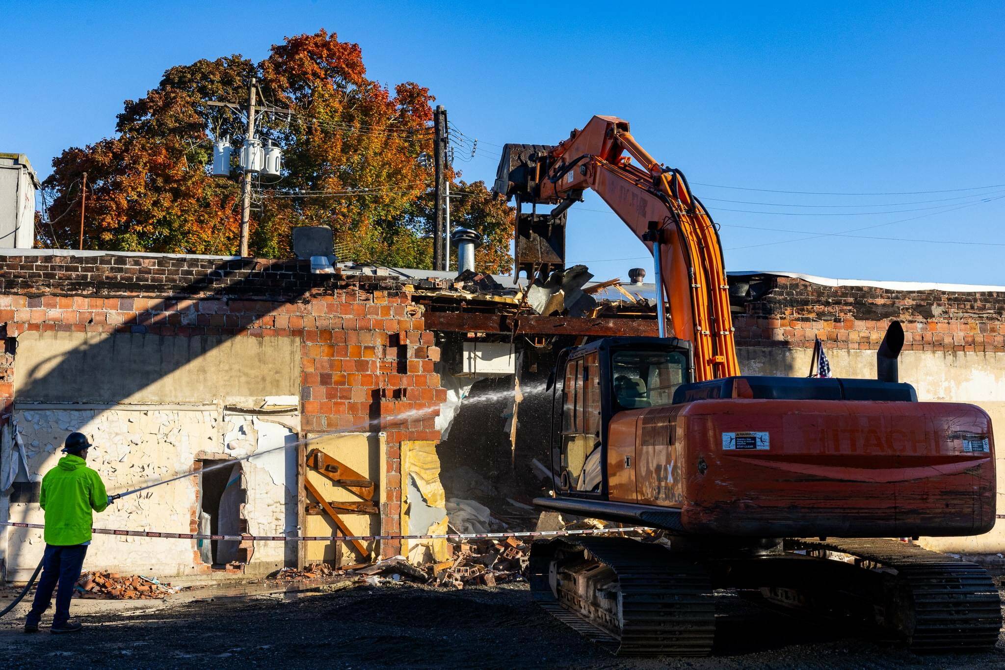 Demolition underway at the Auburn Avenue Theater site. Photo courtesy of City of Auburn