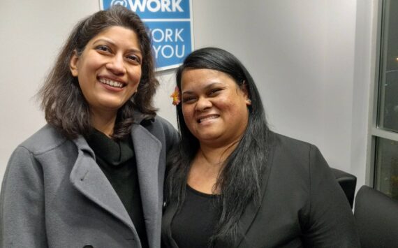 Pictured: Kirti Lal and Pensihda Jack from @Work, which is located at 4018 A St. SE at the southern end of the White River Junction shopping center. Photo by Robert Whale/The Reporter