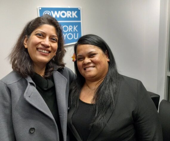 Pictured: Kirti Lal and Pensihda Jack from @Work, which is located at 4018 A St. SE at the southern end of the White River Junction shopping center. Photo by Robert Whale/The Reporter