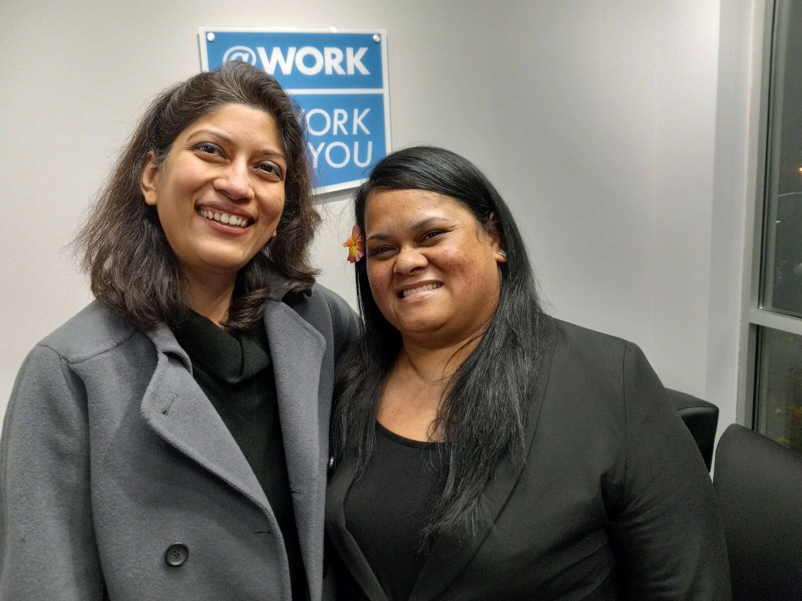 Pictured: Kirti Lal and Pensihda Jack from @Work, which is located at 4018 A St. SE at the southern end of the White River Junction shopping center. Photo by Robert Whale/The Reporter