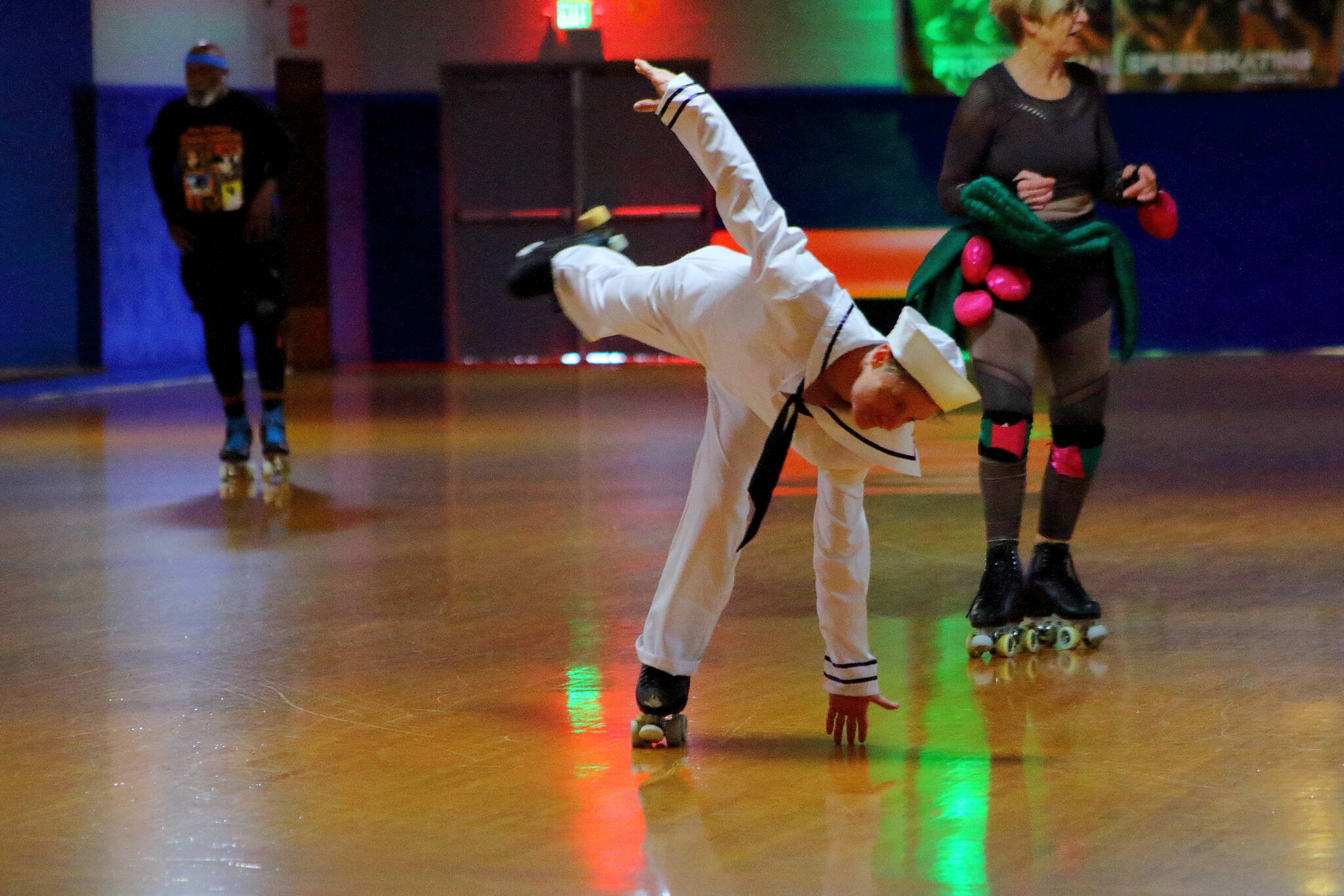 Patrick Moneith teaches Artistic Roller skating at Southgate Roller Rink and also skates at El Centro Skate Rink, 34222 Pacific Hwy. S., Federal Way. Photo by Keelin Everly-Lang / Sound Publishing