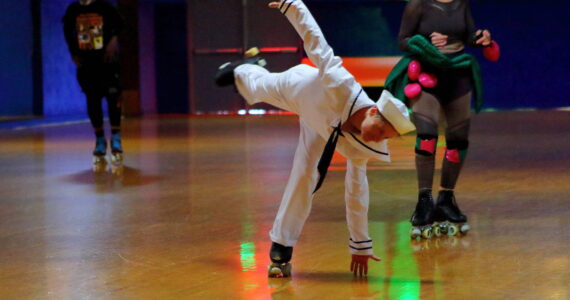 Patrick Moneith teaches Artistic Roller skating at Southgate Roller Rink and also skates at El Centro Skate Rink, 34222 Pacific Hwy. S., Federal Way. Photo by Keelin Everly-Lang / Sound Publishing