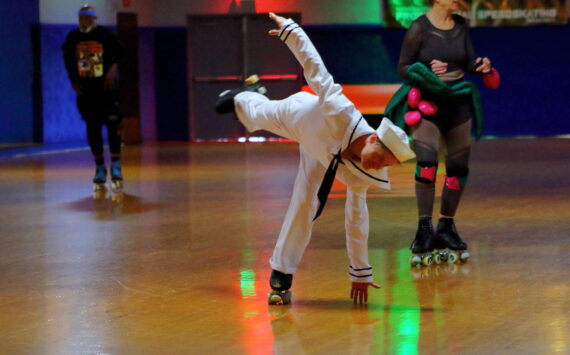 Patrick Moneith teaches Artistic Roller skating at Southgate Roller Rink and also skates at El Centro Skate Rink, 34222 Pacific Hwy. S., Federal Way. Photo by Keelin Everly-Lang / Sound Publishing