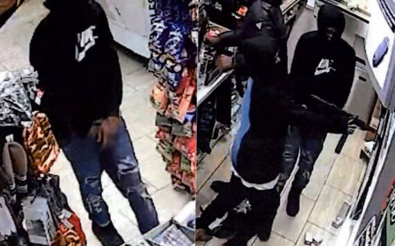 Surveillance photo of the robbery suspects. (Court documents)