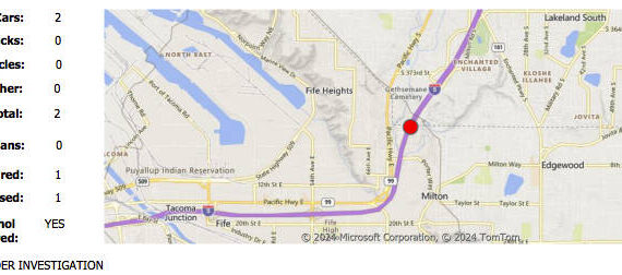 (Map of the incident from the Washington State Patrol press release)