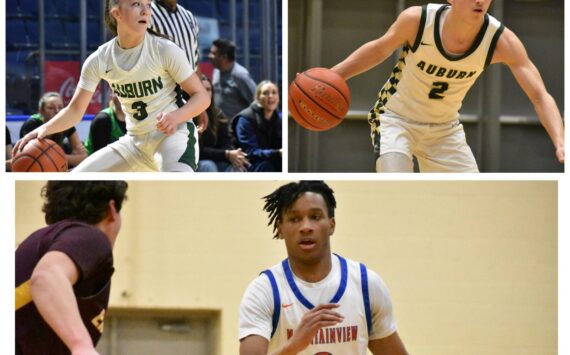 Avery Hansen (top left), Carter Hansen (top right) and Sebastian Arius named NPSL MVPs. Ben Ray / The Reporter