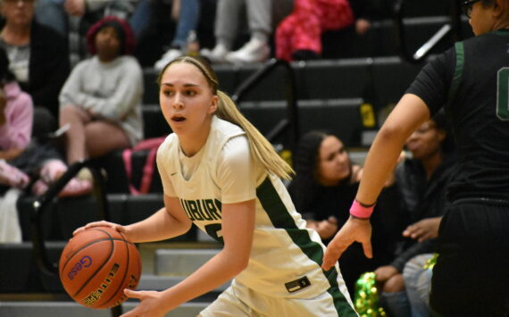 Morgan Richardson in action against Emerald Ridge. Ben Ray / The Reporter